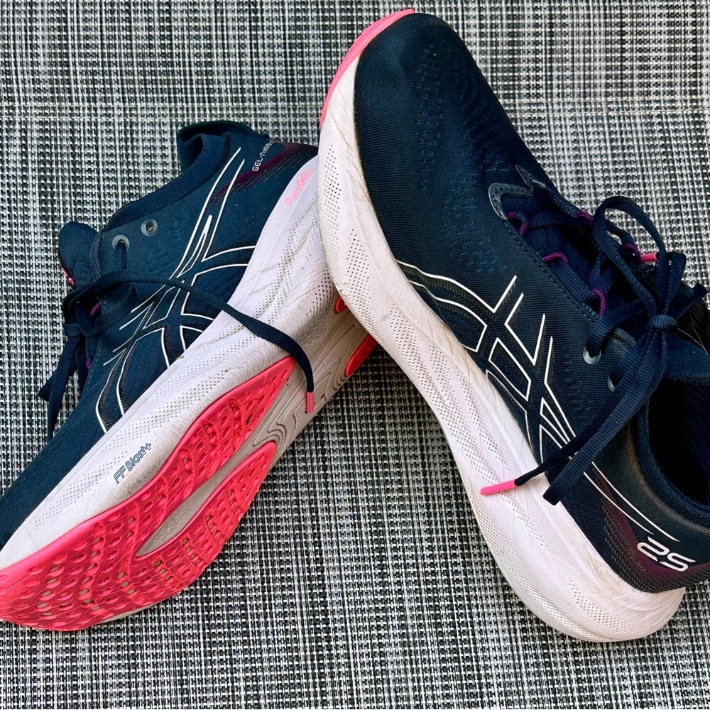 Asics Blue and Pink Athletic Sneakers Women’s SZ9